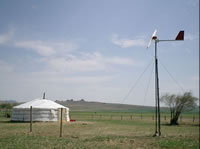 モンゴル遊牧地域へ風力発電を設置